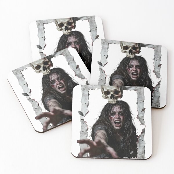 Item preview, Terrified woman reaching out behind broken on transparent background designed and sold by Creative88Art.