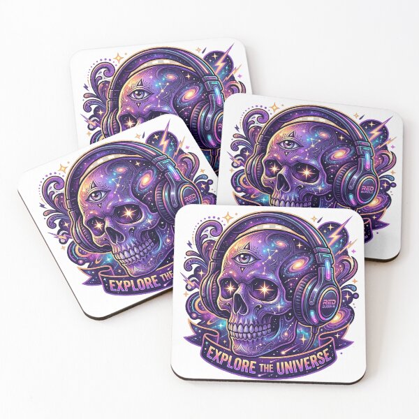Item preview, Cosmic Skull Headphones Third Eye Space Explore The Universe designed and sold by cannsuh.