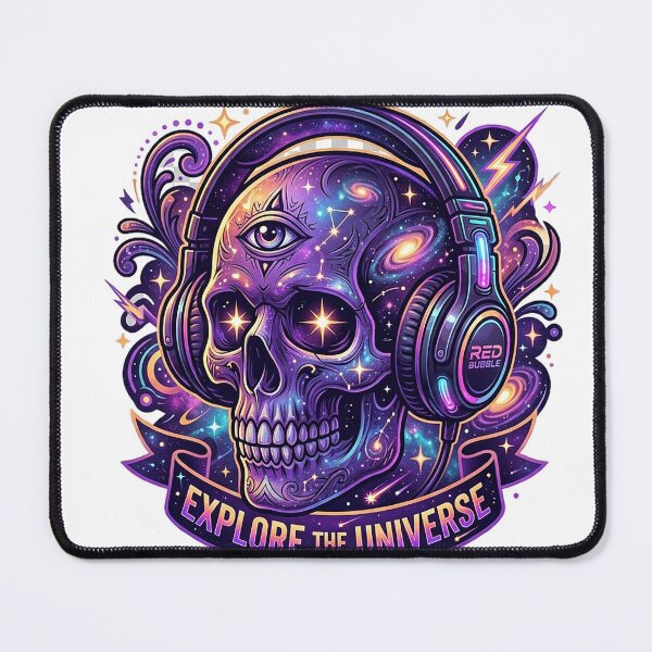 Item preview, Cosmic Skull Headphones Third Eye Space Explore The Universe designed and sold by cannsuh.