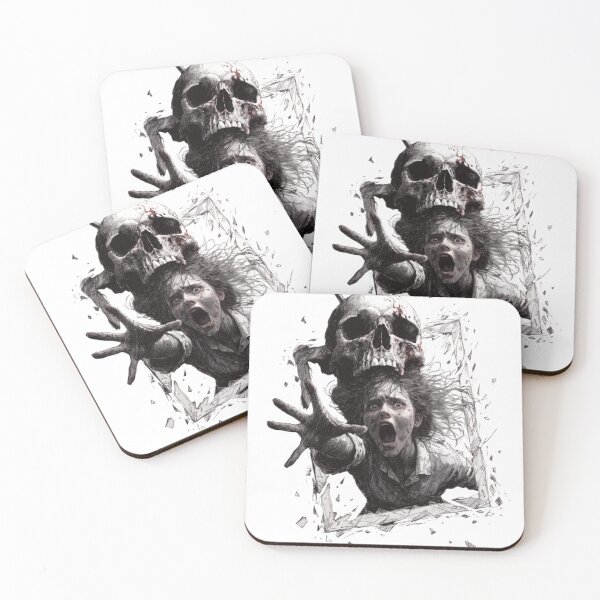 Item preview, Grungy illustration of screaming woman reaching as cut out PNG designed and sold by Creative88Art.