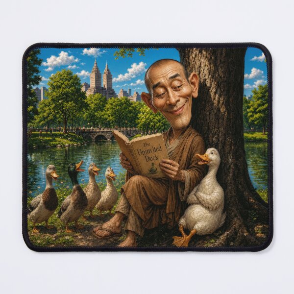 Item preview, The Uninvited Ducky Quiet Funny Wisdom designed and sold by The Brother Wu Collection.
