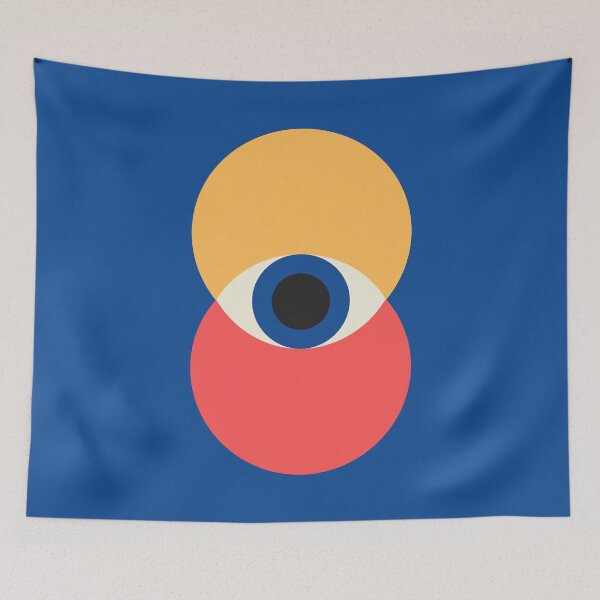 Item preview, Abstract Bauhaus Evil Eye Vision Art designed and sold by Volt Junkies.