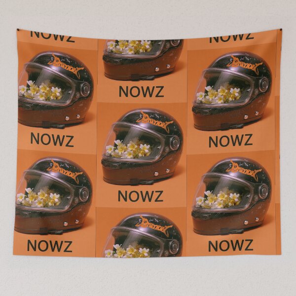 Item preview, NOWZ Ignition Mini Album Floral Motorcycle Helmet Retro Aesthetic designed and sold by Tokraz-art.
