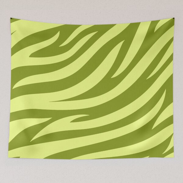 Item preview, Modern Graphic Zebra Print Pattern - Dark Chartreuse designed and sold by Frohyou.