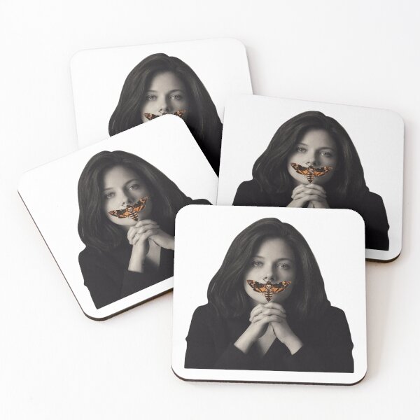 Item preview, Woman holding death head moth over mouth silhouette as cut out PNG designed and sold by Creative88Art.