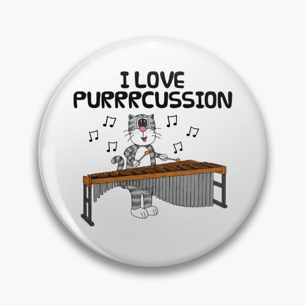 Item preview, Cat Playing Marimba, I Love Purrrcussion, Percussionist Funny designed and sold by doodlerob.