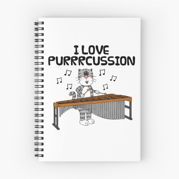 Item preview, Cat Playing Marimba, I Love Purrrcussion, Percussionist Funny designed and sold by doodlerob.