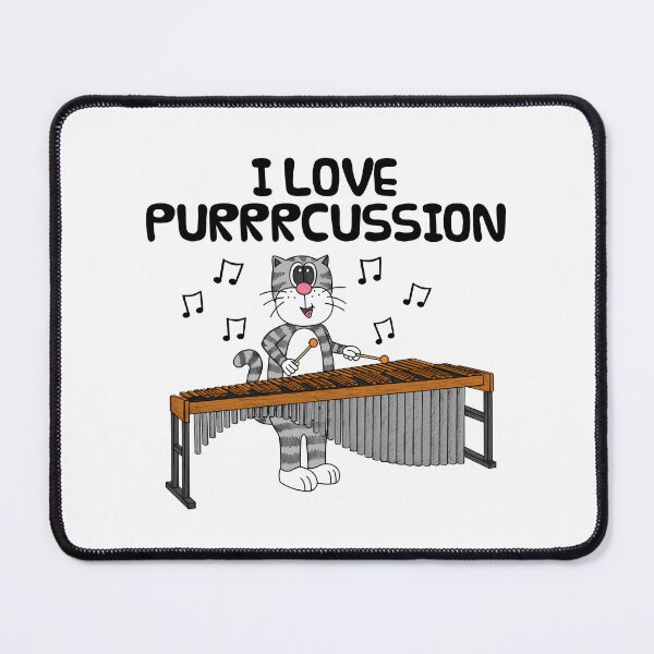 Item preview, Cat Playing Marimba, I Love Purrrcussion, Percussionist Funny designed and sold by doodlerob.