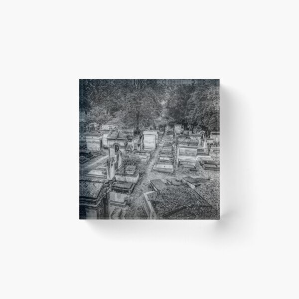 Item preview, Paris, France - Black and White View of Cimetiere de Montmartre designed and sold by jrtwynam.