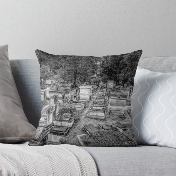 Item preview, Paris, France - Black and White View of Cimetiere de Montmartre designed and sold by jrtwynam.