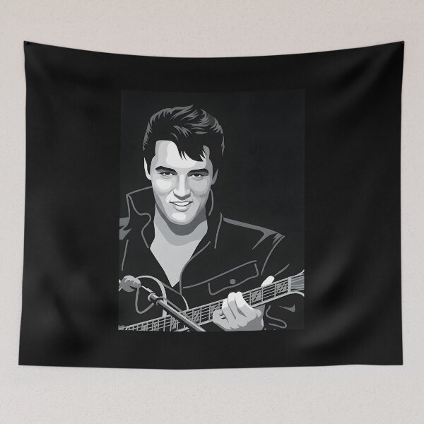 Item preview, Elvis vector illustration designed and sold by Rusdiii.