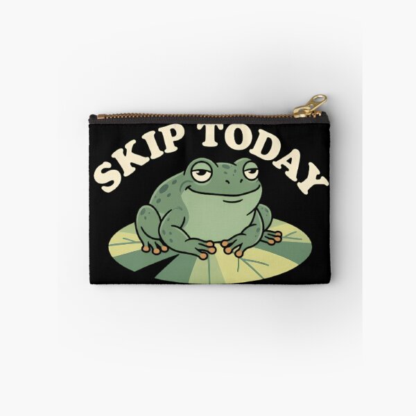Item preview, Skip Today Lazy Frog On Lily Pad designed and sold by Linework Studio.