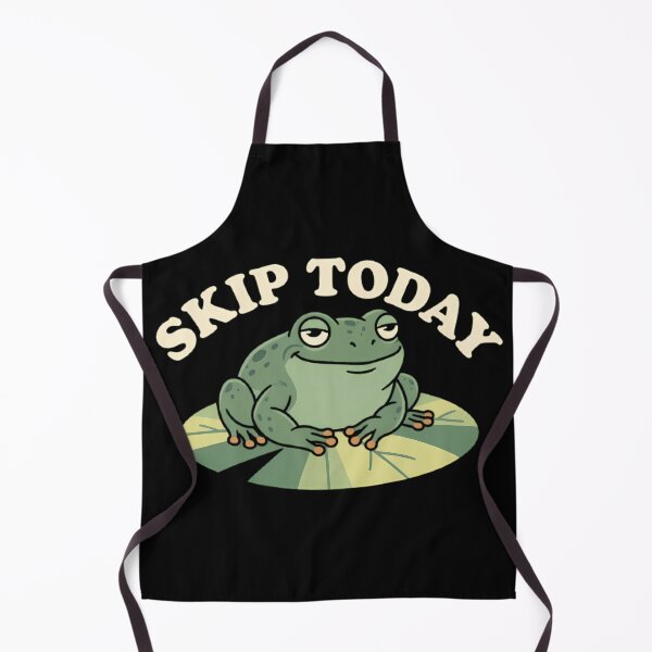 Item preview, Skip Today Lazy Frog On Lily Pad designed and sold by Linework Studio.