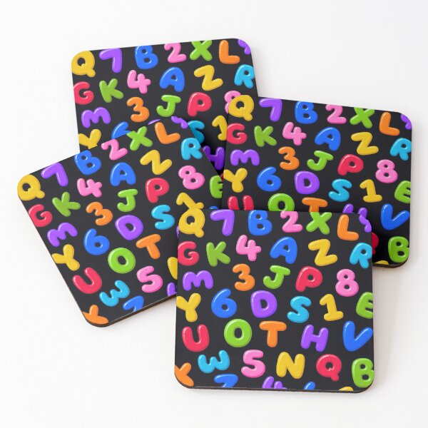 Item preview, Colorful Alphabet & Numbers Pattern – Fun Educational ABC Design designed and sold by IMuDesigner.