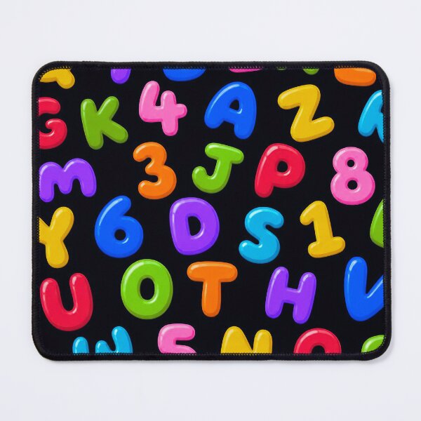 Item preview, Colorful Alphabet & Numbers Pattern – Fun Educational ABC Design designed and sold by IMuDesigner.