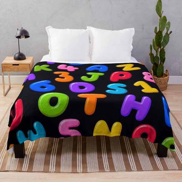 Item preview, Colorful Alphabet & Numbers Pattern – Fun Educational ABC Design designed and sold by IMuDesigner.
