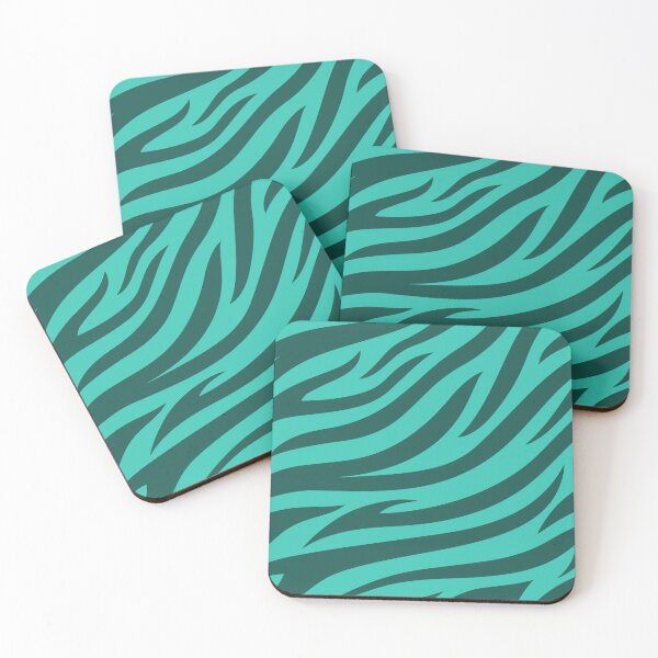 Item preview, Modern Graphic Zebra Print Pattern - Bright Teal designed and sold by Frohyou.