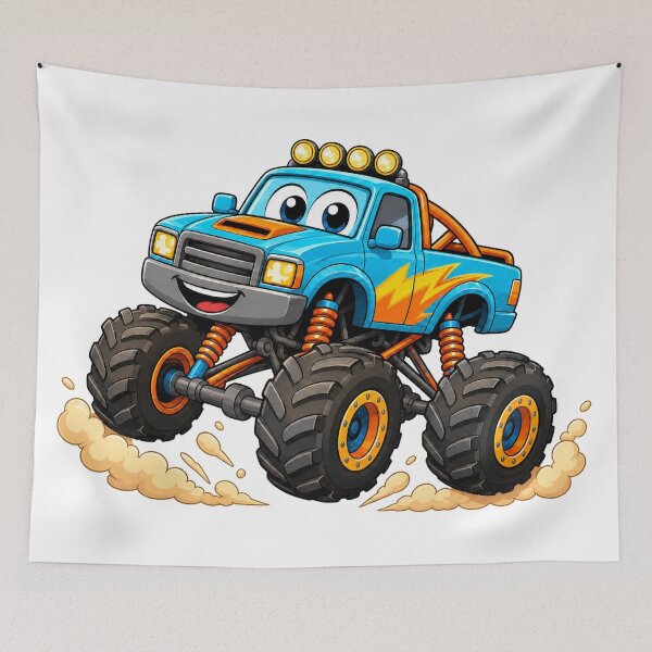 Item preview, Fun Monster Truck in Action designed and sold by Foxglow Studio.