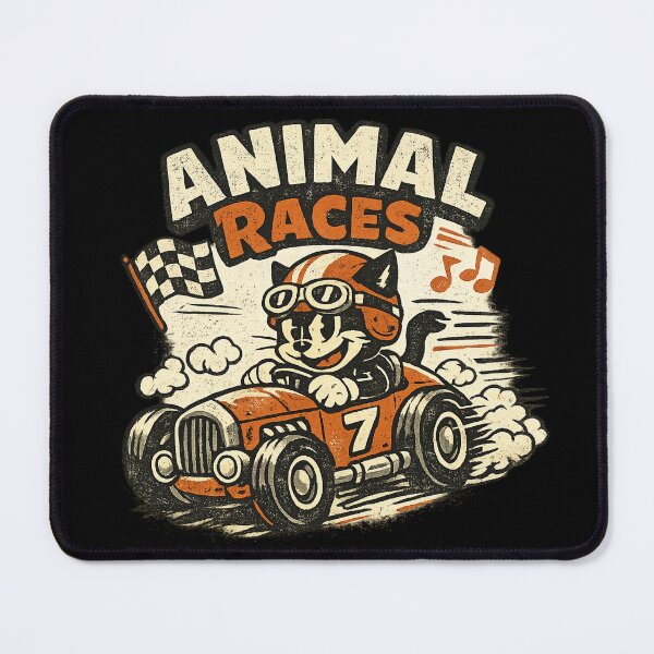 Item preview, Vintage Black Cat Racing Mascot Shirt | Retro Rubber Hose Cartoon Race Car | Classic Motorsports Graphic Tee designed and sold by LuxeBuzz.