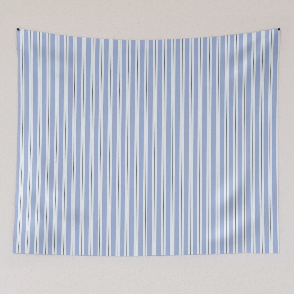 Item preview, Periwinkle Blue and White Cottage Stripe Pattern designed and sold by WonderAndWhim.
