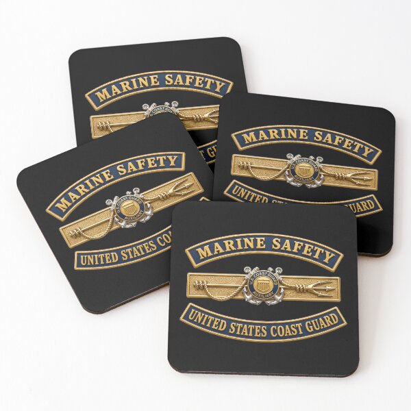 Item preview, USCG - Marine Safety - Auxiliary w txt - 3D - Enhanced designed and sold by Military Insignia Products.