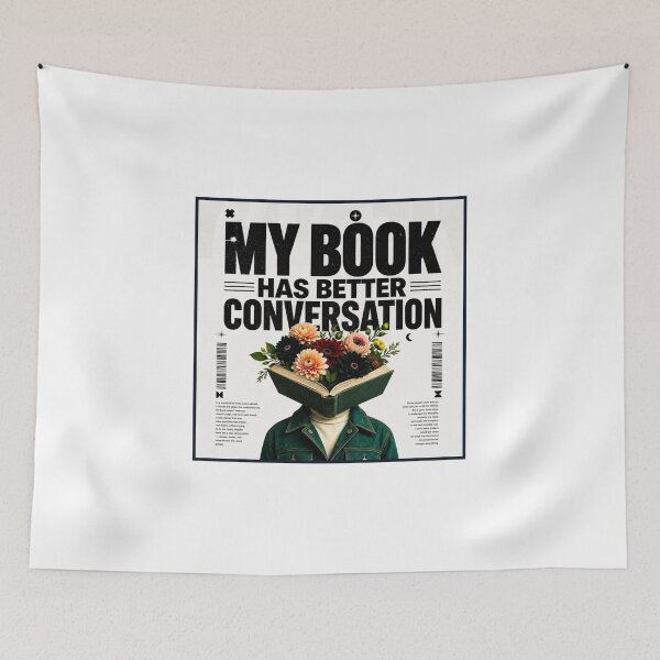 Item preview, My Book Has Better Conversation designed and sold by StockAnime.
