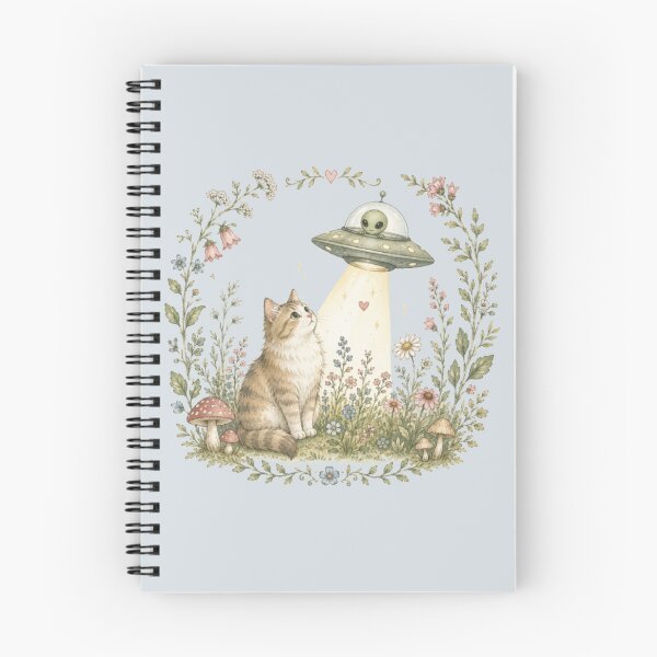 Item preview, Cat and Alien Encounter designed and sold by darametzgerart.