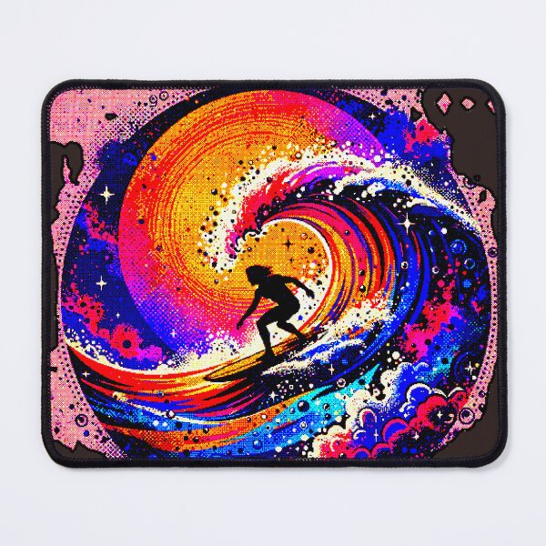 Item preview, Cosmic Surf Galaxy | Surfer on Sunset Wave designed and sold by AstronautMerch.