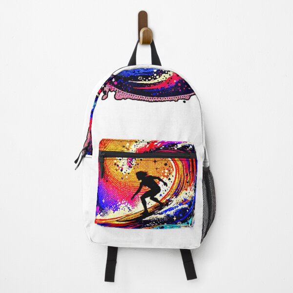 Item preview, Cosmic Surf Galaxy | Surfer on Sunset Wave designed and sold by AstronautMerch.