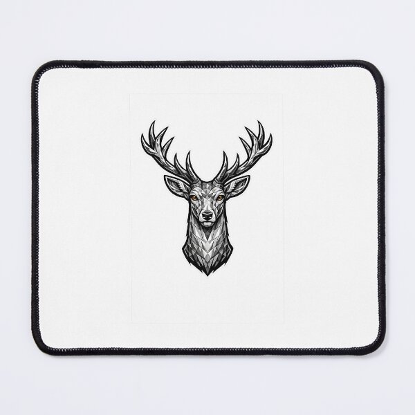 Item preview, Geometric Red Deer Head | Low Poly Deer Vector Sticker designed and sold by DesertInkArt.