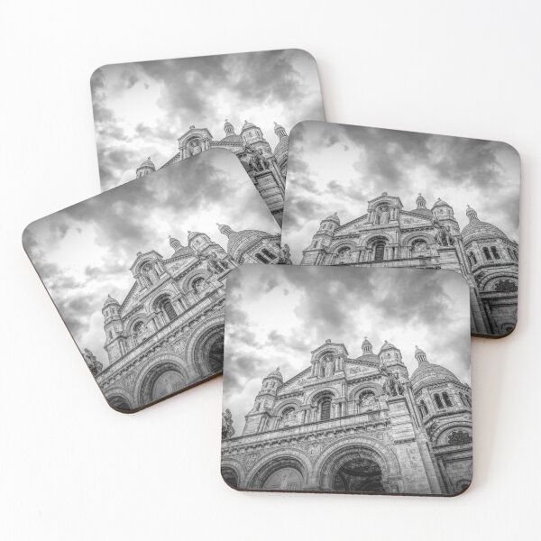 Item preview, Paris, France - Majestic Sacre-Coeur Basilica in Montmartre in Black and White designed and sold by jrtwynam.