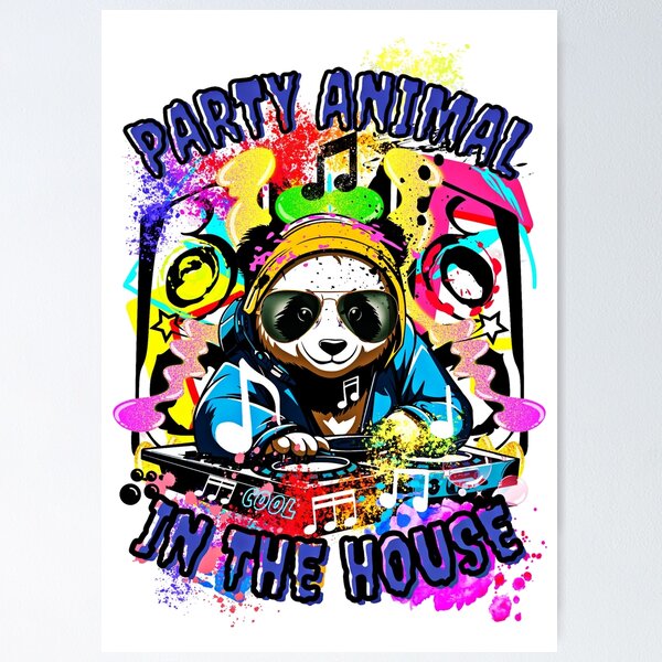 Item preview, Party Animal in the House designed and sold by DEZINOMANIA.