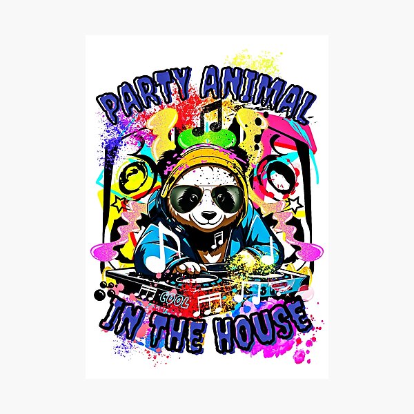 Item preview, Party Animal in the House designed and sold by DEZINOMANIA.