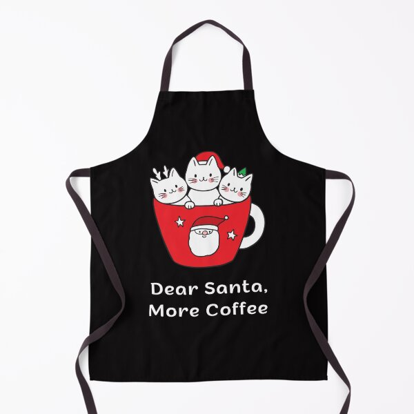 Item preview, Dear Santa, More Coffee | Espresso Yourself Cats | Funny Christmas Coffee Cats designed and sold by ContigoART.