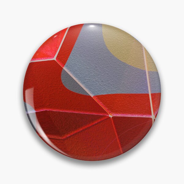 Item preview, Red Geometric Abstract – Faceted Crystal Pattern Print designed and sold by BuckaBaby.