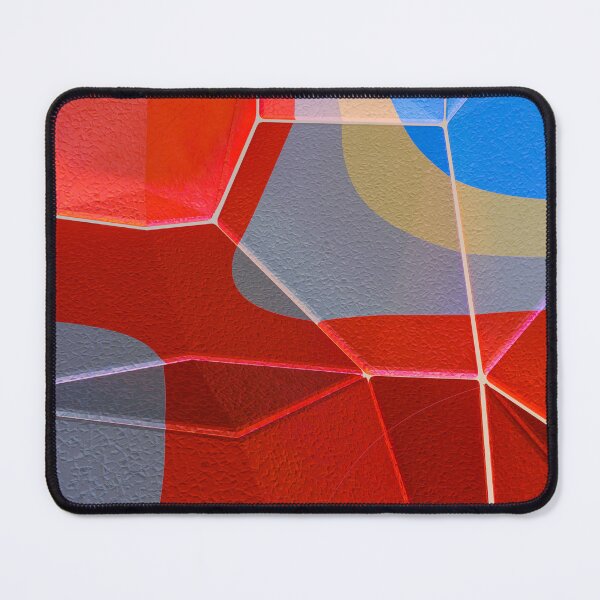 Item preview, Red Geometric Abstract – Faceted Crystal Pattern Print designed and sold by BuckaBaby.