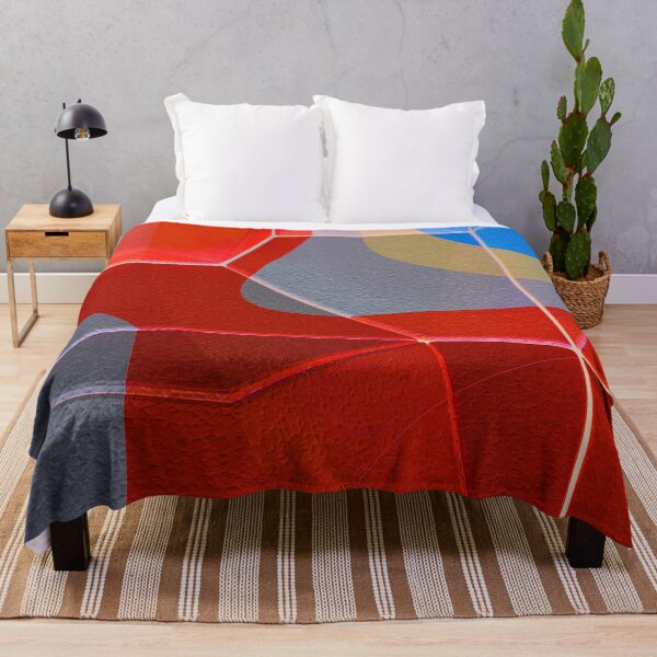Item preview, Red Geometric Abstract – Faceted Crystal Pattern Print designed and sold by BuckaBaby.