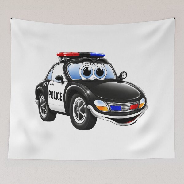 Item preview, Police Car Cartoon designed and sold by Scott Hayes.
