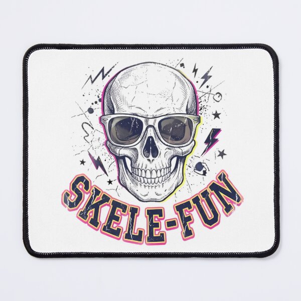 Item preview, Skele-Fun Skull With Sunglasses Lightning designed and sold by Linework Studio.
