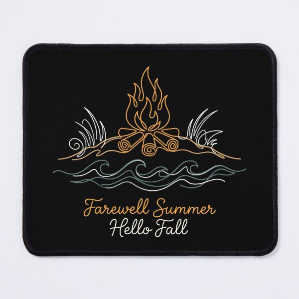 Item preview, Farewell Summer Hello Fall Campfire Beach Waves Autumn designed and sold by TeNovaStudio.