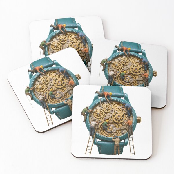 Item preview, Tiny Watchmakers Repairing Giant Mechanical Watch designed and sold by Rob Hopper | RoboRob001.