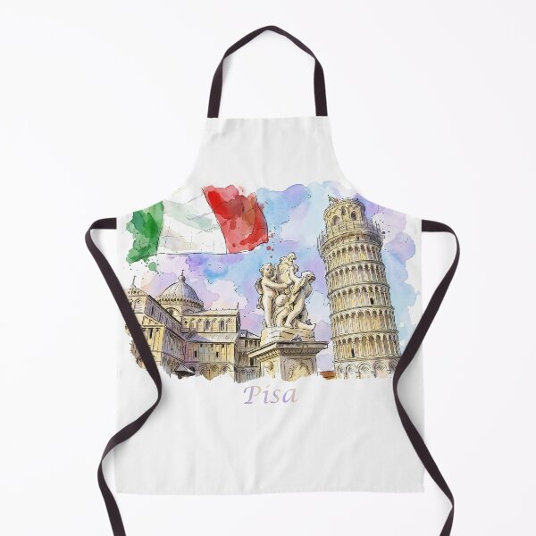 Item preview, Pisa Italy Leaning Tower and Cathedral Watercolor Art designed and sold by NareArt.