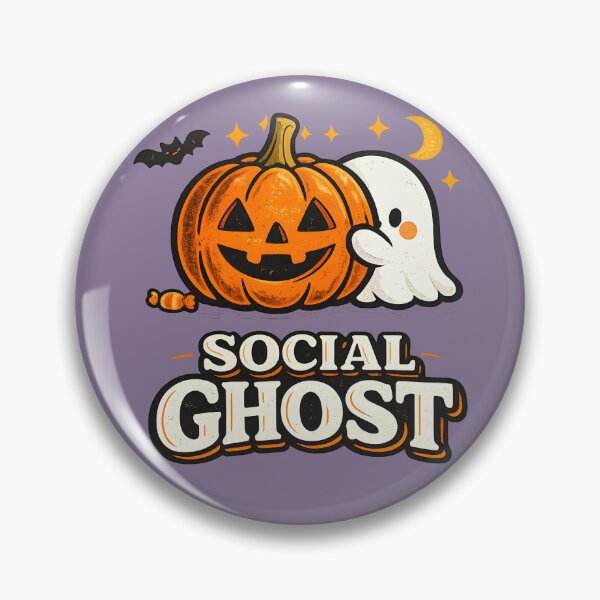 Item preview, Social Ghost Cute Shy Halloween Ghost Shirt – Pumpkin Party Funny Introvert Design designed and sold by  MAD's Recreation Studio.