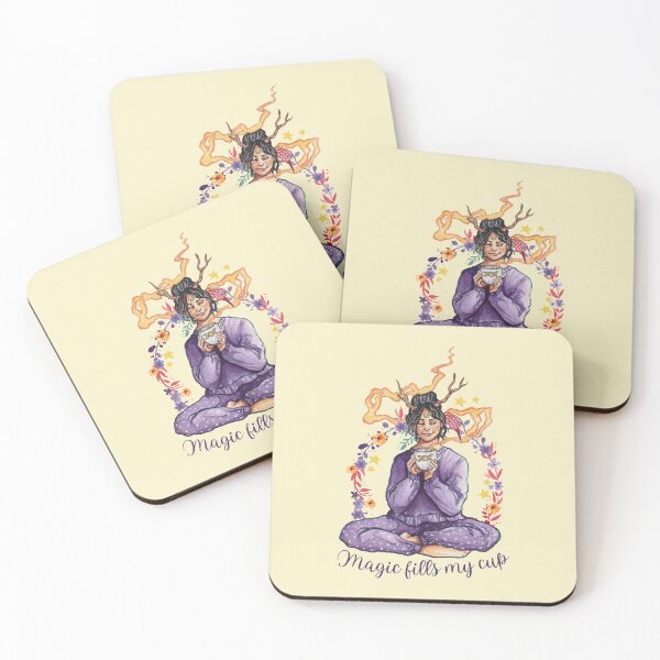 Item preview,  Magic Fills My Cup Cottagecore Green Witchcraft Art designed and sold by esmavart.