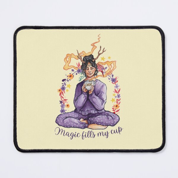 Item preview, Magic Fills My Cup Cottagecore Green Witchcraft Art designed and sold by esmavart.