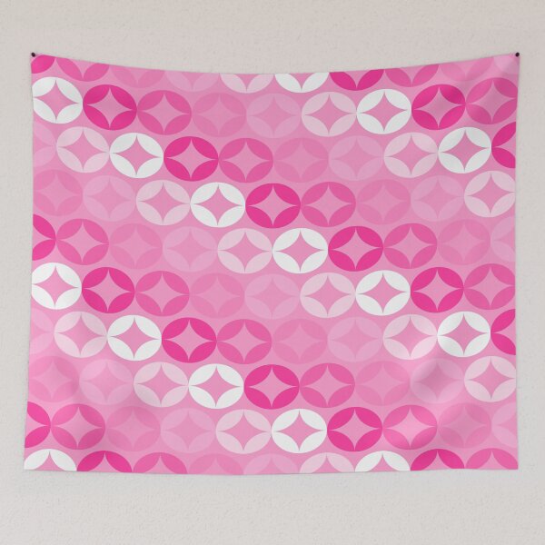 Item preview, Pink Circle Lock Print - Mid Century Modern designed and sold by Elsy's Art.