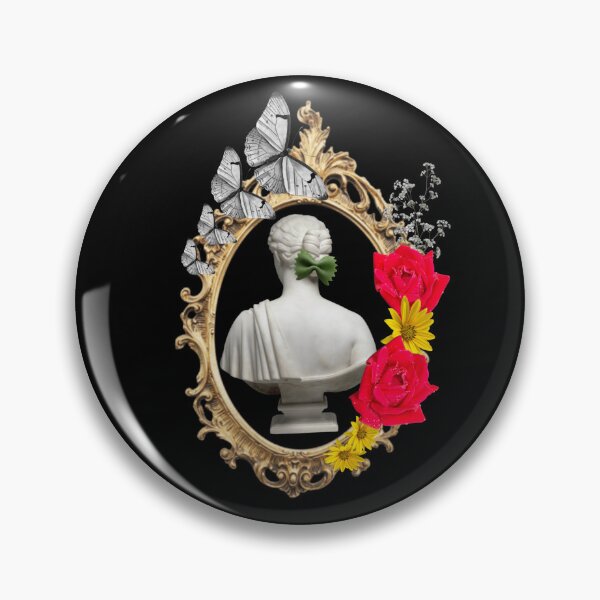 Item preview, Renee Sauce Portrait, digital doodle collage with flower photos designed and sold by GiSilver.
