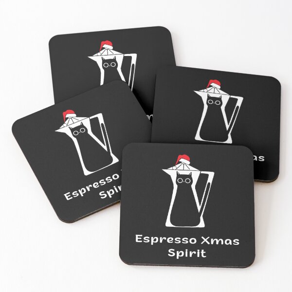 Item preview, Espresso Xmas Spirit | Espresso Yourself Cats | Christmas Espresso Cat designed and sold by ContigoART.