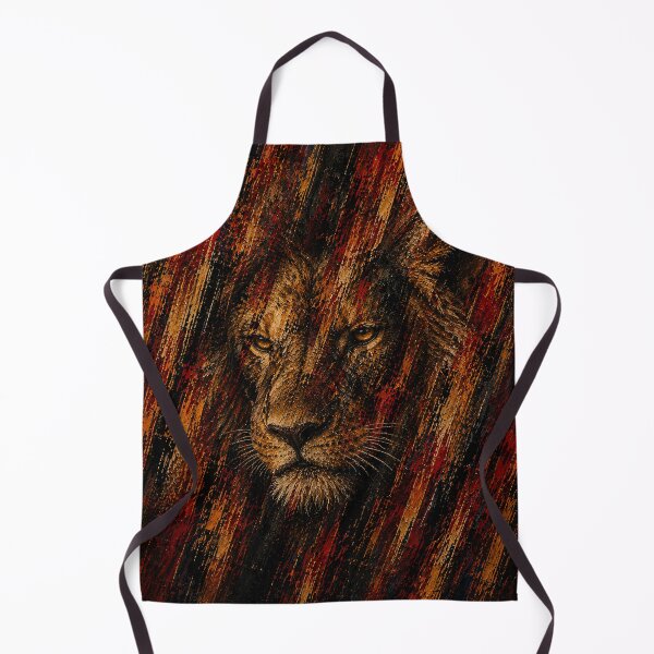 Item preview, Roaring Lion King Dark Portrait Gold and Black designed and sold by Ingorgia Studio.