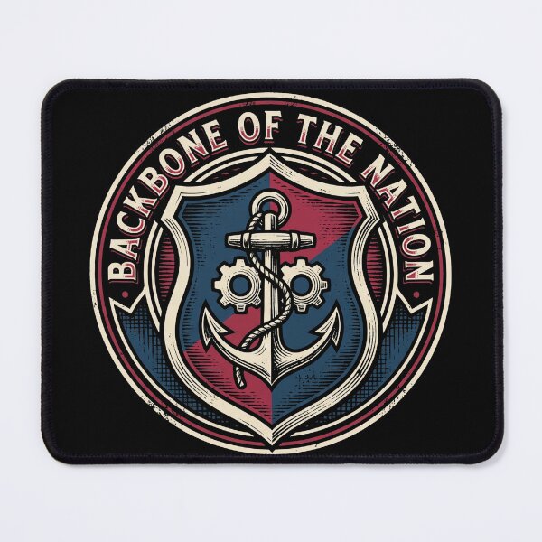 Item preview, Backbone Of The Nation Anchor Gears Blue Collar Labor Day designed and sold by TeNovaStudio.